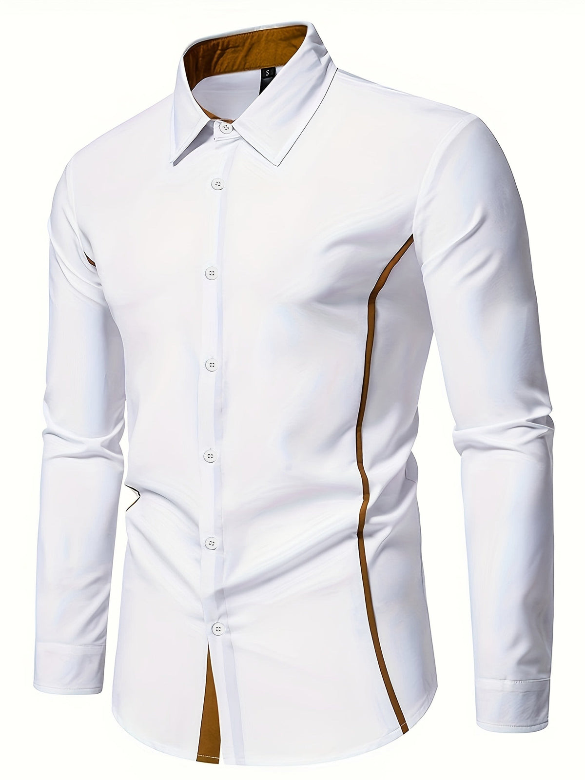 Grover Contrast Trim Long Sleeve Shirt