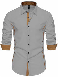 Grover Contrast Trim Long Sleeve Shirt