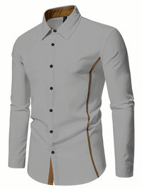 Grover Contrast Trim Long Sleeve Shirt