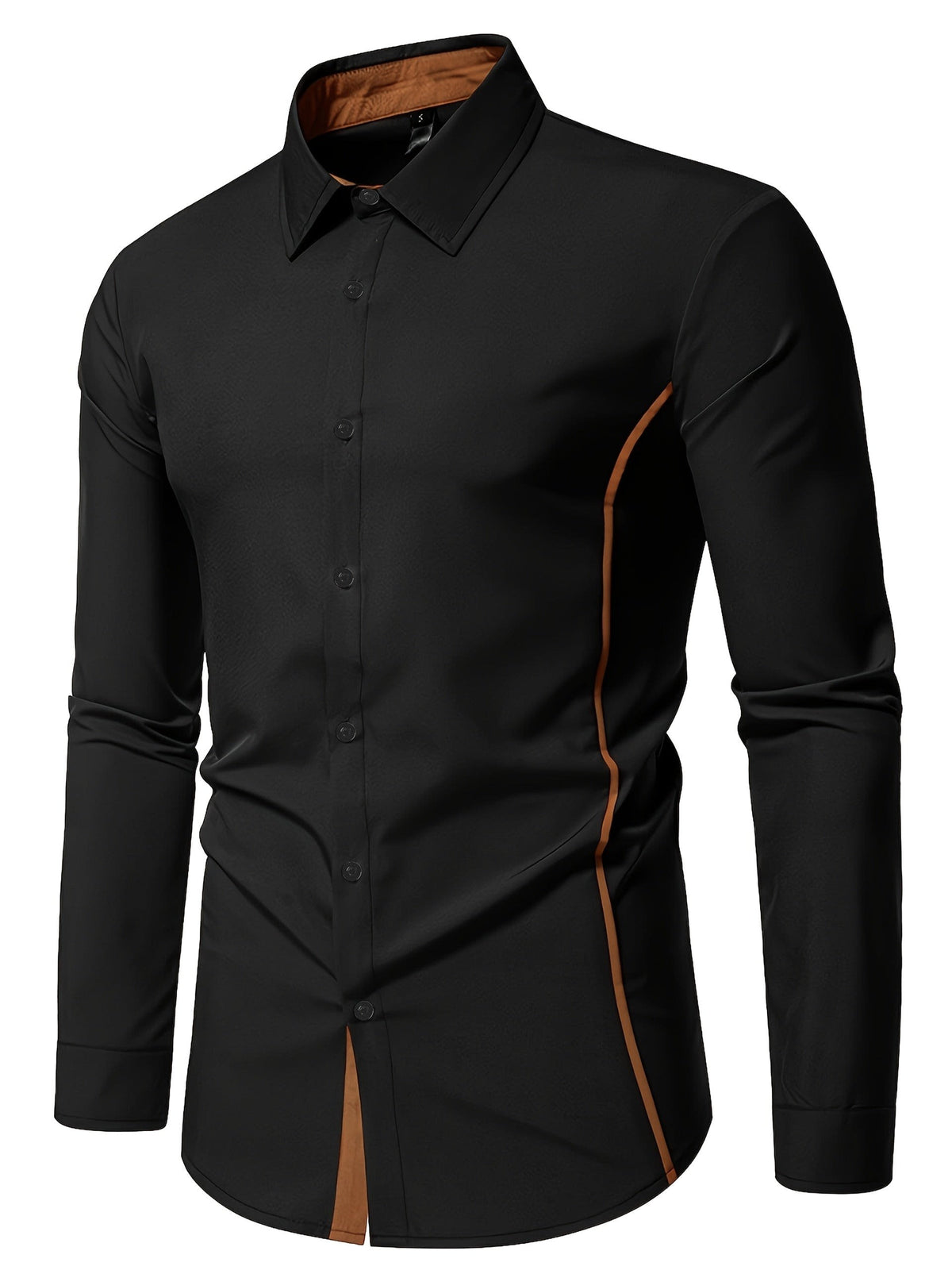 Grover Contrast Trim Long Sleeve Shirt