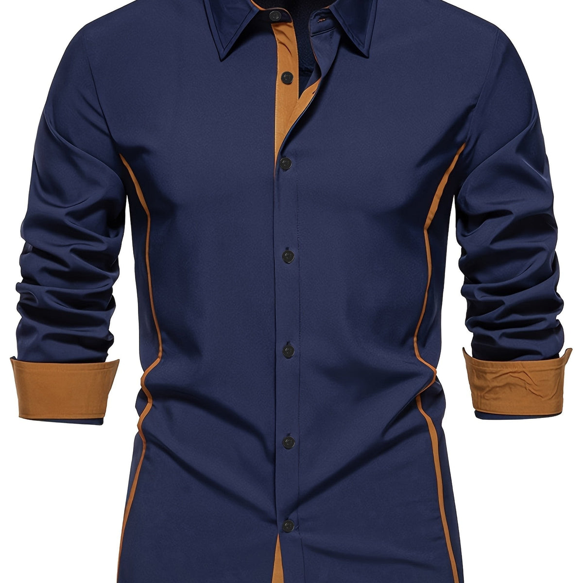Grover Contrast Trim Long Sleeve Shirt