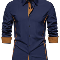 Grover Contrast Trim Long Sleeve Shirt