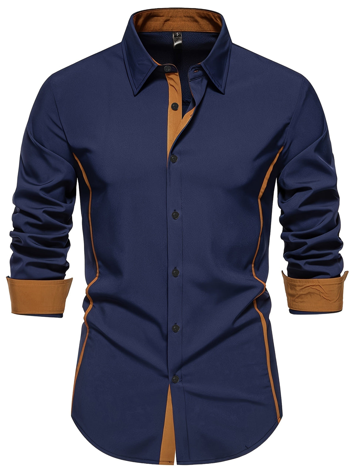 Grover Contrast Trim Long Sleeve Shirt