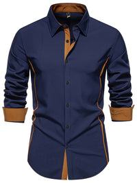 Grover Contrast Trim Long Sleeve Shirt