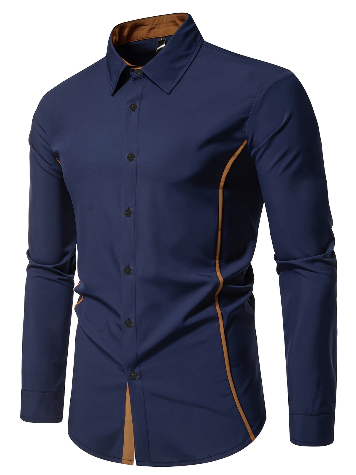 Grover Contrast Trim Long Sleeve Shirt