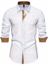 Grover Contrast Trim Long Sleeve Shirt