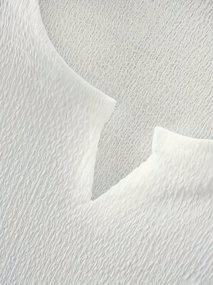 Gilroy Crinkle Texture Notch Neck Tank Top_8