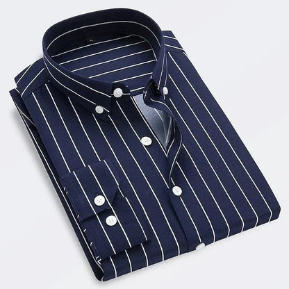 Harris Bengal Stripe Button Down Shirt_7
