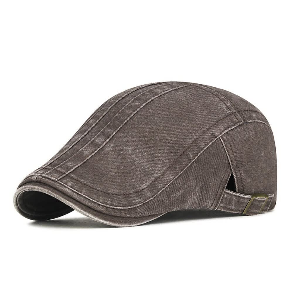 Rigby Washed Stripe Flat Cap