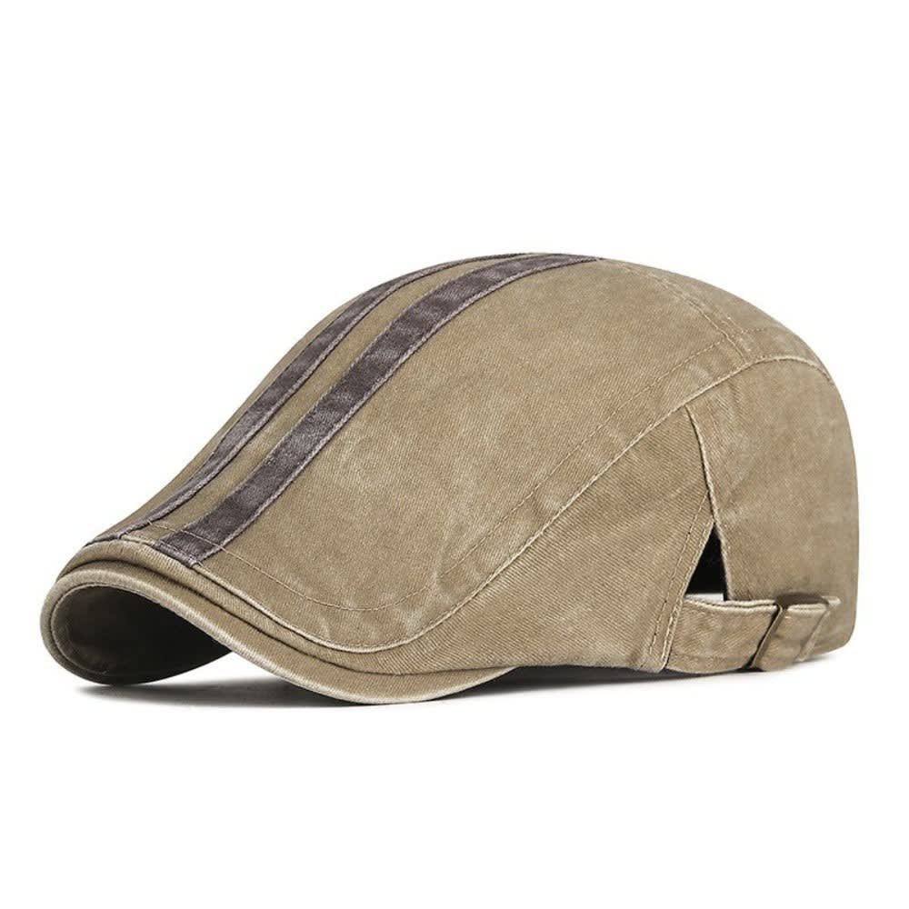 Rigby Washed Stripe Flat Cap