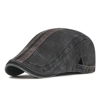 Rigby Washed Stripe Flat Cap