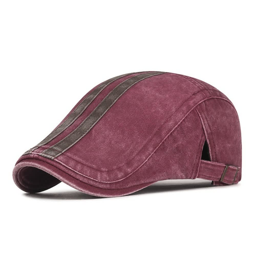 Rigby Washed Stripe Flat Cap