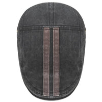 Rigby Washed Stripe Flat Cap