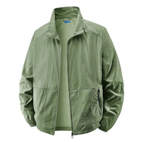 Percy Lightweight Stand Collar Zip Jacket