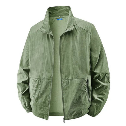Percy Lightweight Stand Collar Zip Jacket_4