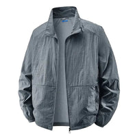 Percy Lightweight Stand Collar Zip Jacket