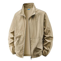 Percy Lightweight Stand Collar Zip Jacket