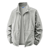 Percy Lightweight Stand Collar Zip Jacket