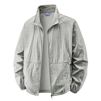 Percy Lightweight Stand Collar Zip Jacket_7