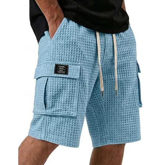 Osborne Waffle Texture Cargo Shorts_1