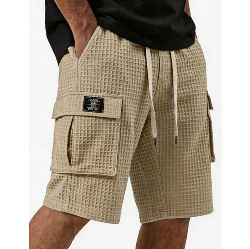 Osborne Waffle Texture Cargo Shorts