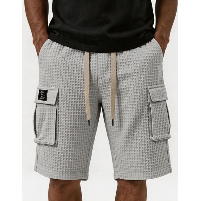 Osborne Waffle Texture Cargo Shorts