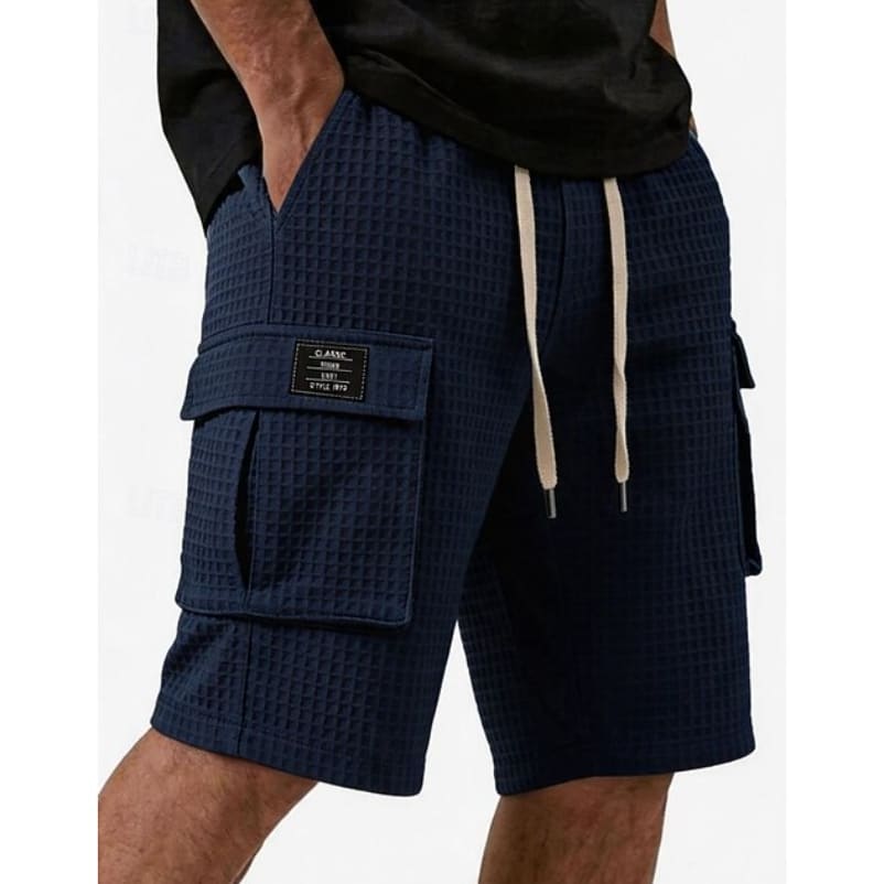 Osborne Waffle Texture Cargo Shorts