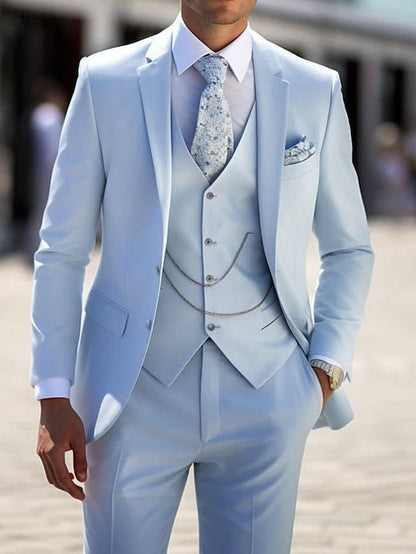 Simon Tailored Fit Three Piece Suit_1