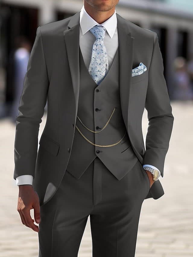 Simon Tailored Fit Three Piece Suit_2