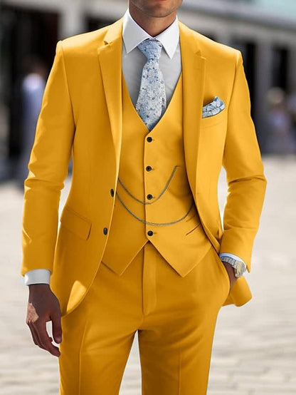 Simon Tailored Fit Three Piece Suit_4