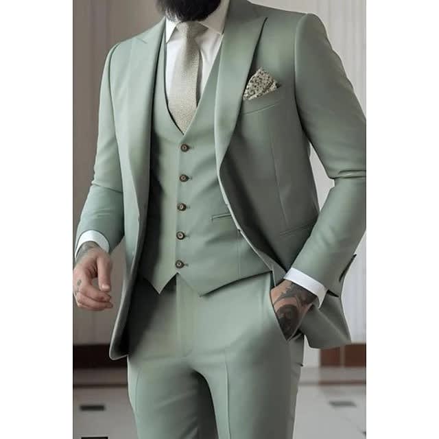 Malcolm Peak Lapel Three Piece Suit_1