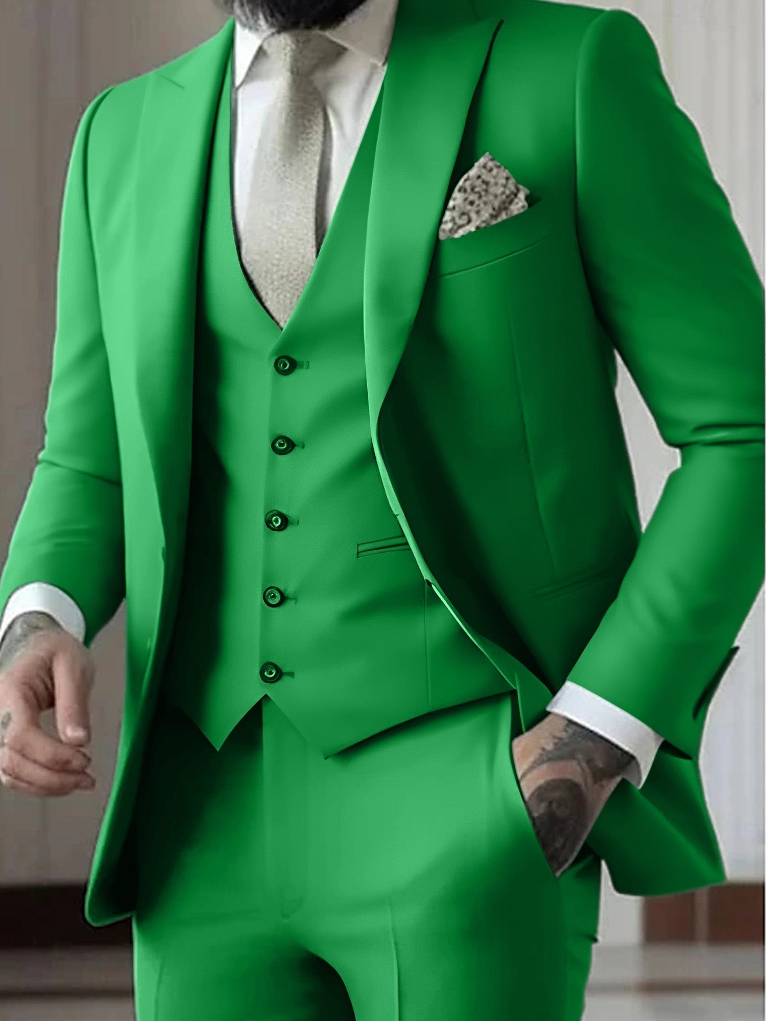 Malcolm Peak Lapel Three Piece Suit_10