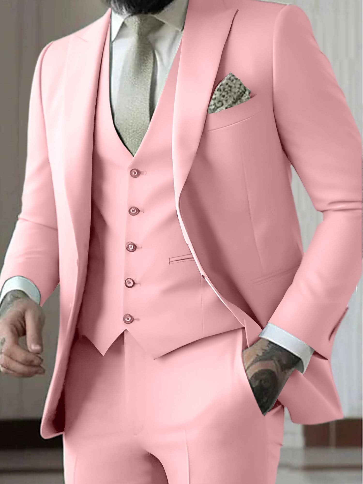 Malcolm Peak Lapel Three Piece Suit_12
