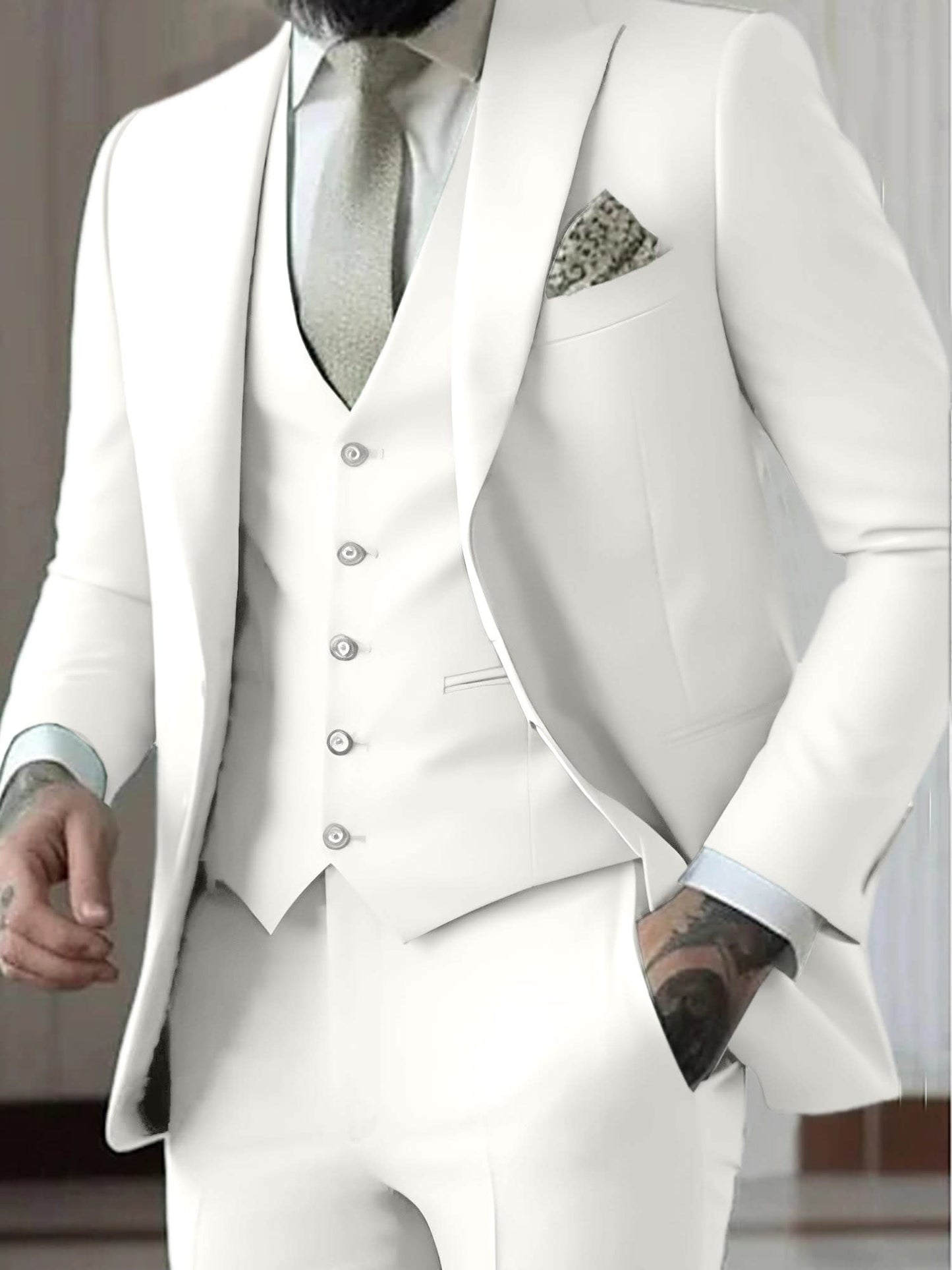Malcolm Peak Lapel Three Piece Suit_17