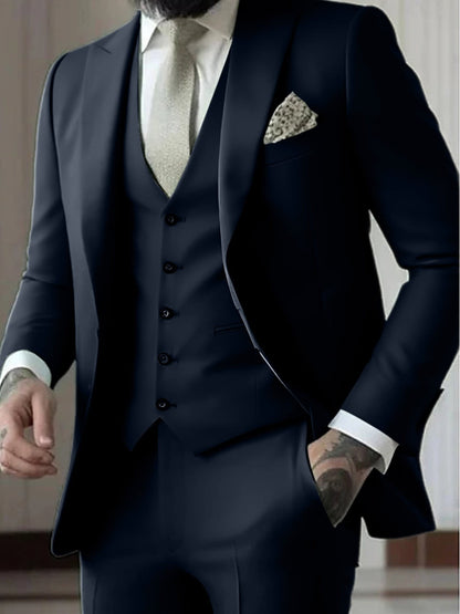 Malcolm Peak Lapel Three Piece Suit_7