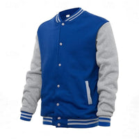 Elton Contrast Sleeve Varsity Jacket
