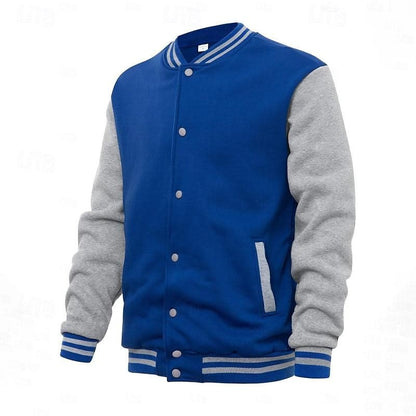 Elton Contrast Sleeve Varsity Jacket_10