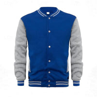 Elton Contrast Sleeve Varsity Jacket