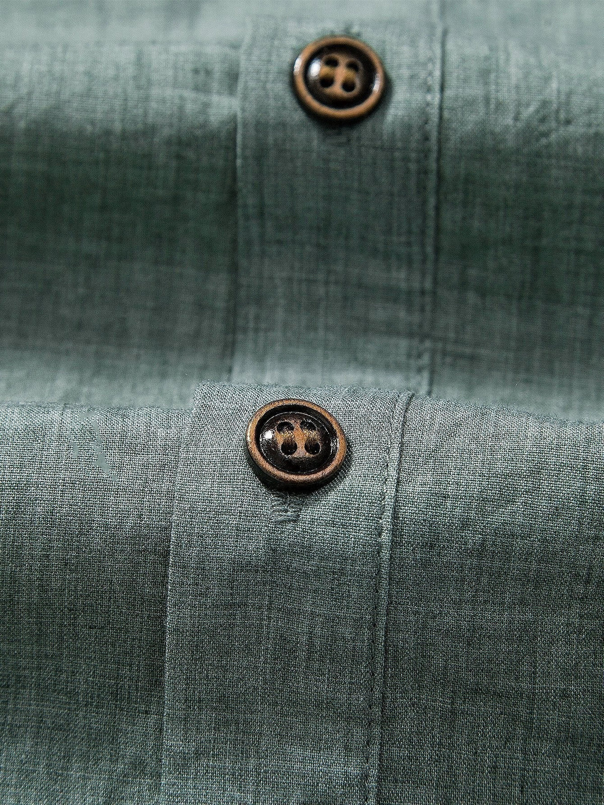Galen Grandad Collar Linen Blend Two Piece Set_3