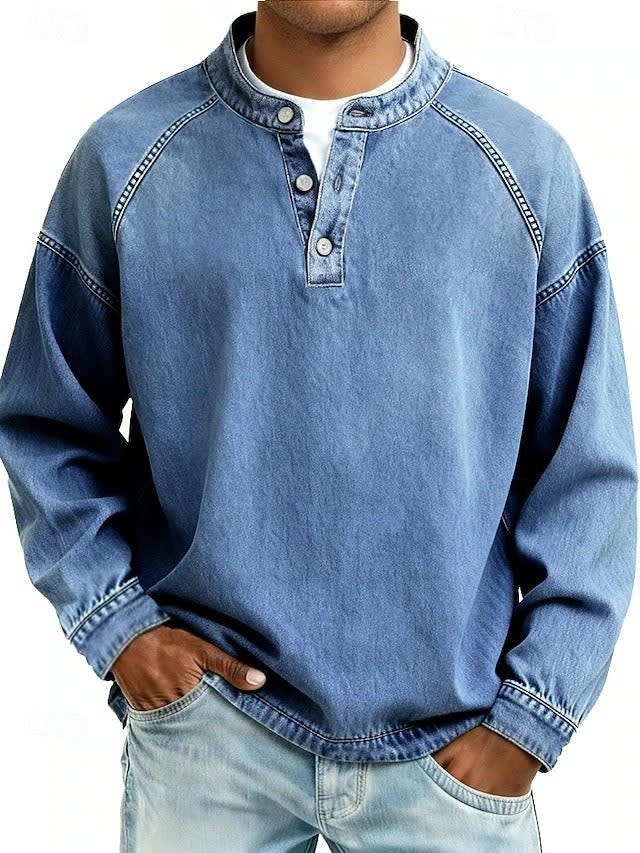Mario Washed Raglan Long Sleeve Henley_3