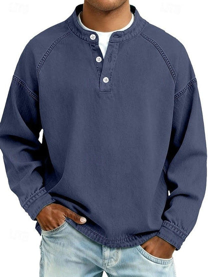 Mario Washed Raglan Long Sleeve Henley_7