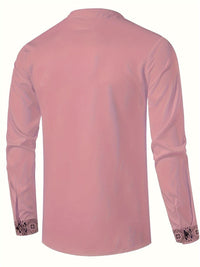Glover Printed Placket Stand Collar Shirt