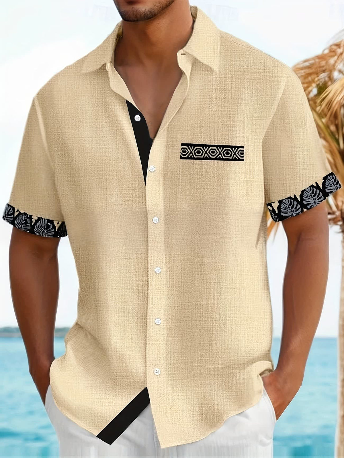 Sheldon Contrast Trim Short Sleeve Shirt