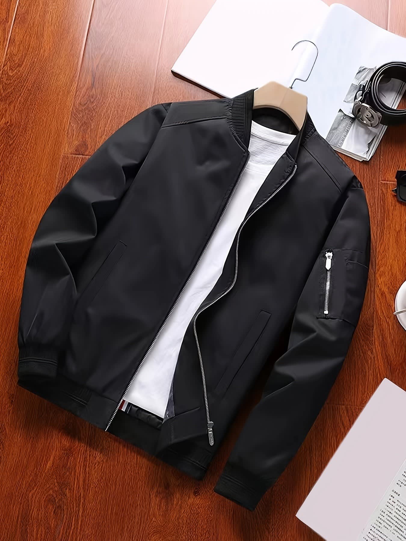 Halford Lightweight Zip Up Bomber Jacket_2