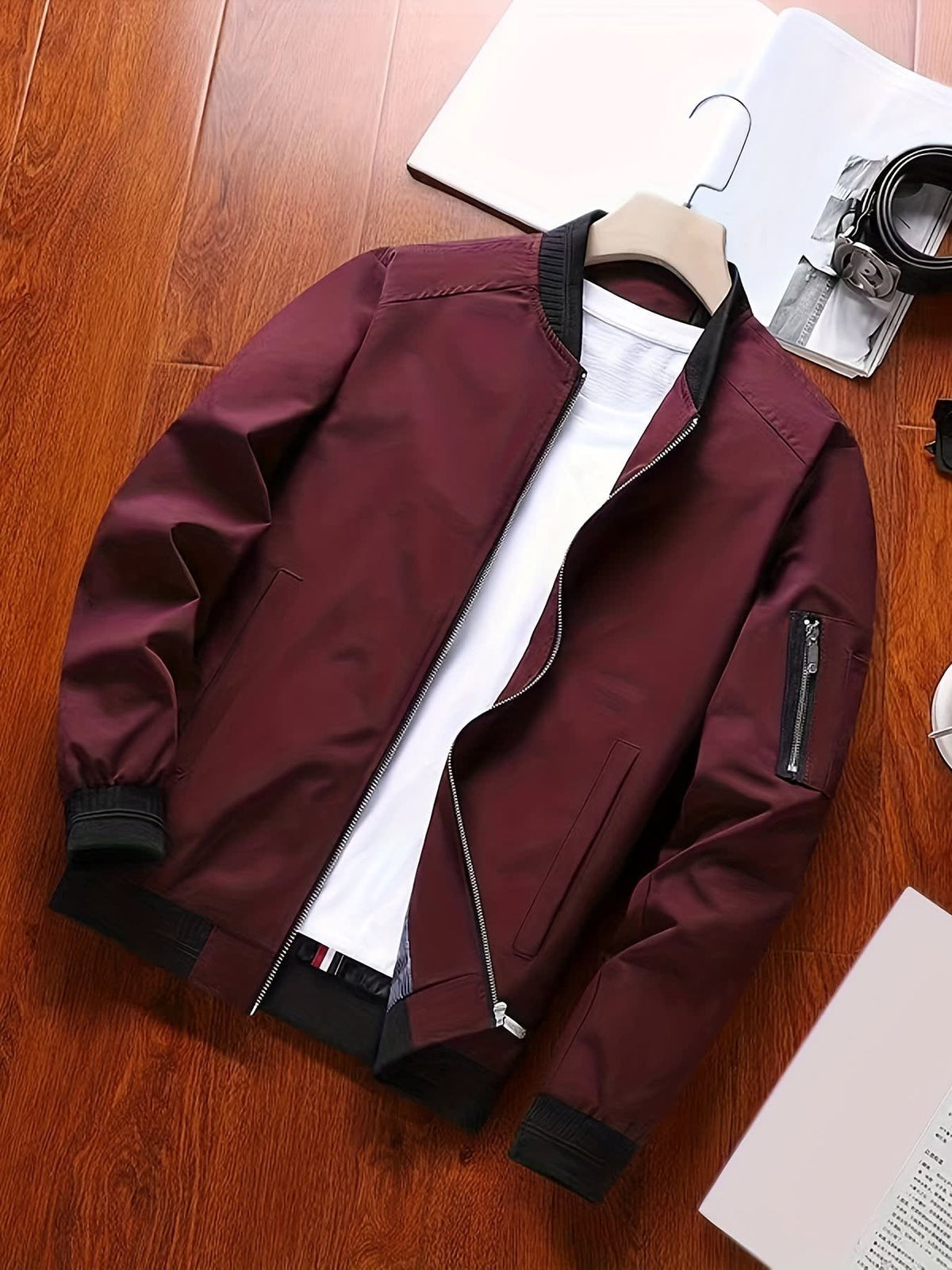 Halford Lightweight Zip Up Bomber Jacket