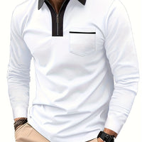 Blair Zip Placket Long Sleeve Polo