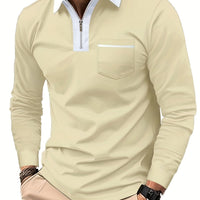 Blair Zip Placket Long Sleeve Polo