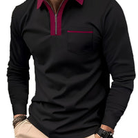 Blair Zip Placket Long Sleeve Polo