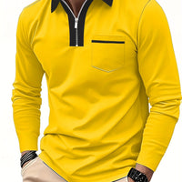 Blair Zip Placket Long Sleeve Polo
