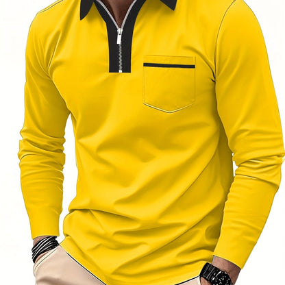 Blair Zip Placket Long Sleeve Polo_20
